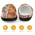 thumbnail image 5 of Kids Winnie The Pooh Slippers Boys Girls Non-Slip Fuzzy House Slippers Warm Soft Plush Winter House Shoes Slip-On Shoes, 5 of 7