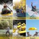 thumbnail image 5 of Bolsa seca impermeable con bolsillo frontal con cremallera que mantiene el equipo seco para kayak, playa, rafting, paseos en bote, senderismo, camping y pesca con teléfono resistente al agua, 5 of 5