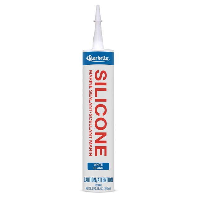 Sellador de silicona STAR BRITE blanco 305 ml resistente al agua