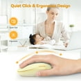 thumbnail image 4 of TECKNET Wireless Mouse for Laptop, 2.4G Quiet Computer Mouse with USB Receiver, 4 Buttons Portable Cordless Mice for Chromebook, Laptop, PC, Mac, 800/1200/1600 DPI-Yellow, 4 of 8