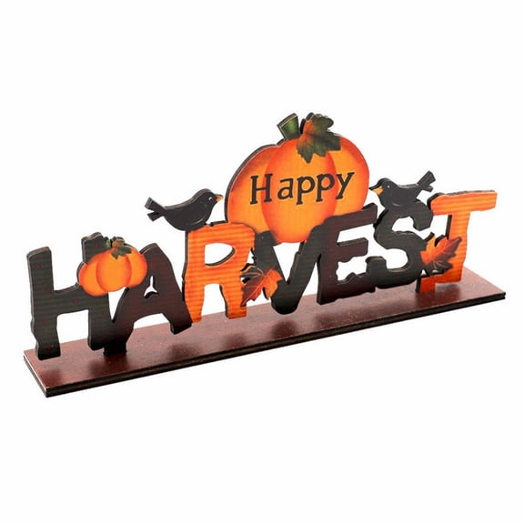 MOQIN Fall Wooden Tabletop Decor Hello Fall Cup Decor Autumn Tiered Tray Decor Fall Rustic Farmhouse Tray Decoration Tabletop Sign Fall Thanksgiving Table Holiday