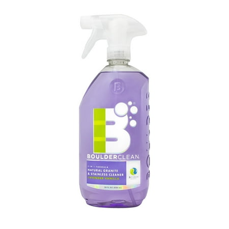 Boulder Clean Granite and Stainless Cleaner, Lavender Vanilla, 28 (Best Way To Clean Granite Countertops Naturally)
