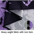 thumbnail image 4 of Square Halloween Tablecloth 60×60 Inch, Halloween Purple Tablecloths Bat Washable Table Cover, Spooky Decoration Table Cloths Decor for Party Picnic Dinner, 4 of 6