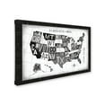 thumbnail image 2 of Trademark Fine Art 'Letterpress USA Map Dark' Canvas Art by Michael Mullan, 2 of 3