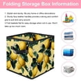thumbnail image 3 of RATGDN Collapsible Fabric Cube Storage Bin with Double Handles for Living Room Bedroom Office Black - Lemon Juice Fruit, 3 of 7