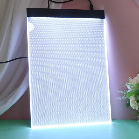 Homoyoyo White LED USB Powered Thin Drawing Pad Compact Copyboard for Tracing and Sketching