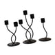 thumbnail image 5 of Candelabro 3x, decoración de mesa de año Nuevo, Mostrador de cocina, Club de Acción de Gracias, candelabro de granja Negro Curvo, 5 of 9