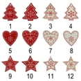 thumbnail image 4 of 20Pcs Natural Wood Christmas Tree Hanging Ornaments Pendants Home Decor Xmas Valentines Day Gifts, 4 of 5