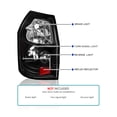 thumbnail image 3 of Spec-D Tuning Black Tail Lights Compatible with 2005-2008 Dodge Magnum, Left + Right Pair Assembly, 3 of 7