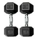 thumbnail image 1 of Mancuernas Hexagonal Par 30Lbs Pesas Para Ejercicio Caucho Negro Xtreme Life DPMH30000001, 1 of 7