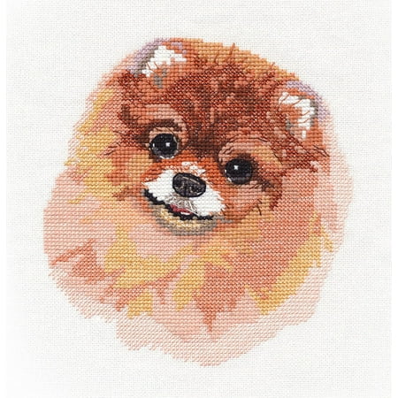 UPC: 4680021532085 | Spitz 1324 Dog Counted Cross Stitch Kit