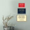 thumbnail image 3 of Classic Framed Self-Cleaning Kitchen Clear Up After Yourself Sign (Brushed Gold) - Small, 3 of 5