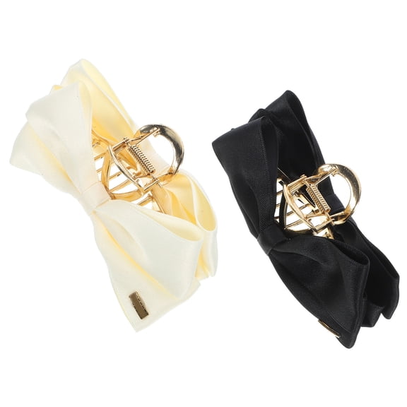 GETAJGHSD Butterfly Bow Hair Clips Assorted Color Fabric for Fastening Hair 2Pcs