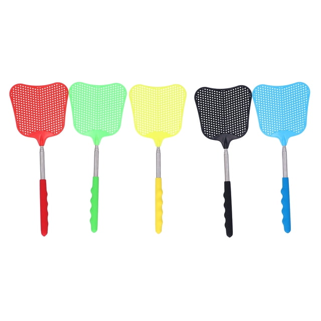 Matamoscas, 5 piezas de plástico, matamoscas, raqueta para moscas, herramienta para mosquitos, durabilidad probada en el tiempo