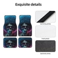 thumbnail image 4 of Fuzoiu Punk Style Blue Haired Skull Print Carpet Floor Mats for Car,Car Foot Mat Set,Universal Fit 4 Piece Mat Pad Set,Fits Most Cars Trucks Vans Sedans SUV Auto Carpet Mat Se, 4 of 7