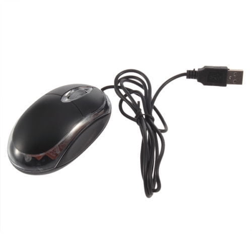 DURAGADGET Mini Black & Silver USB Mouse with Scroll Function Compatible with Dell i55655850GRY Laptop