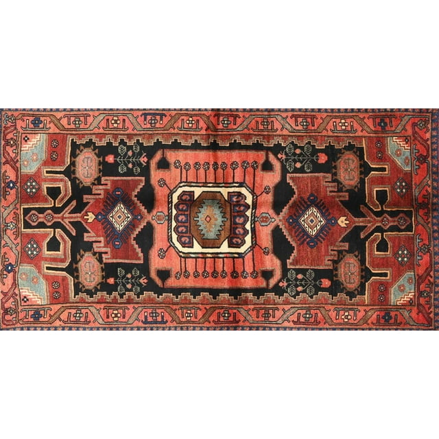 Ahgly Tapis Rectangulaire Traditionnel Lavable en Machine, Rouille Rose, 8 Pieds x 10 Pieds