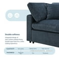 thumbnail image 4 of Harper & Bright Designs Modern Modular U-Shaped Sectional Sofa with Ottoman, Chenille 5 Seat Sectional Cloud Couch Free Combination for Living Room, Dark Blue, 4 of 16