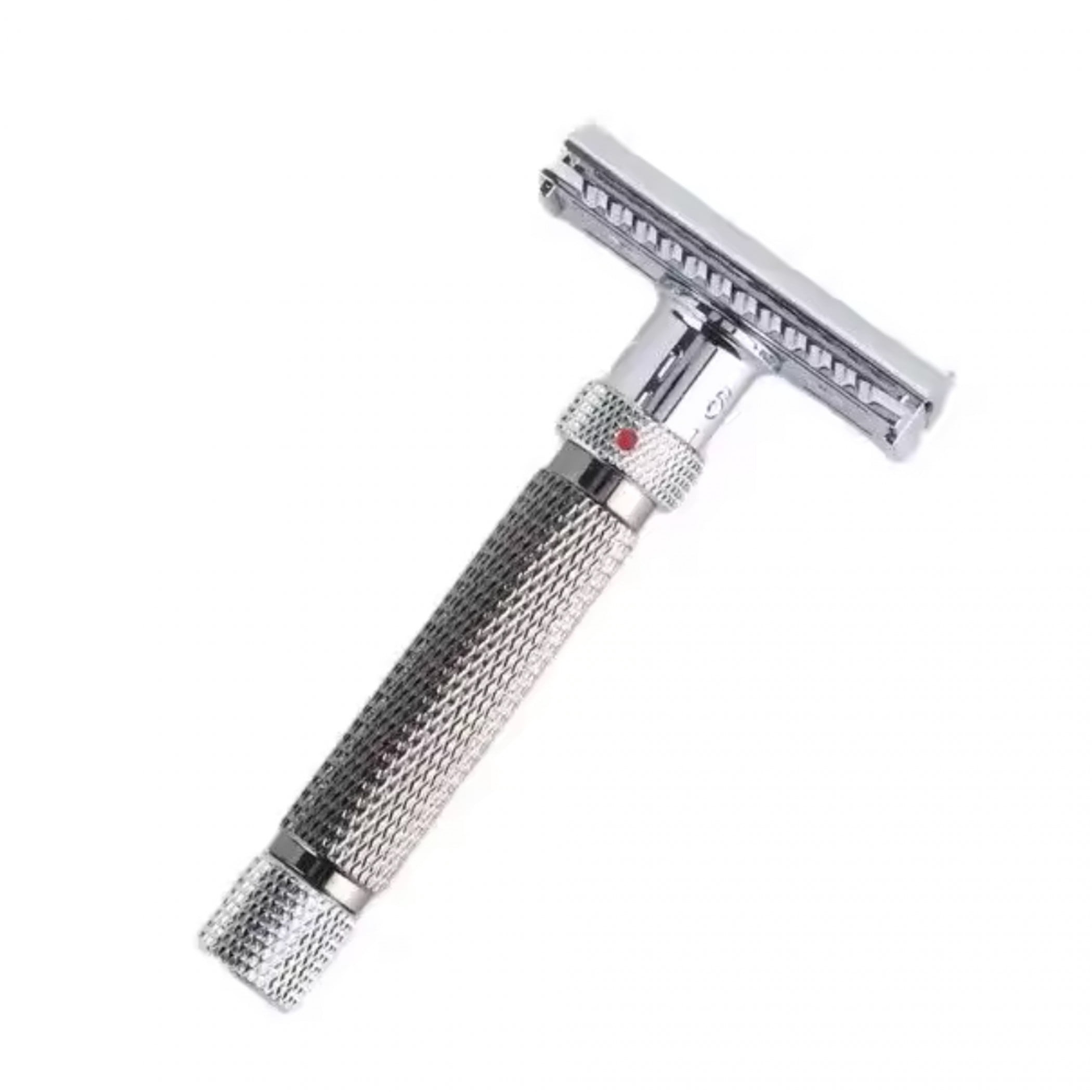 Yaqi Gunmetal  and  Chrome Adjustable Final Cut Safety Razor