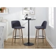 thumbnail image 3 of Toriano 30" Fixed-Height Bar Stool, Bar Chairs, Swivel Bar Stools, Bar Stools Set of 2, 3 of 6