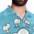 thumbnail image 5 of Tiny teeth Men's Short Sleeve Shirts, Casual Hawaiian Print Button Down Summer Beach Top Unisex, 5 of 6