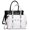 Black, variant on Women's Westside Laptop Tote Peek-A-Boo Pocket Kitty Claws Hardware Cream