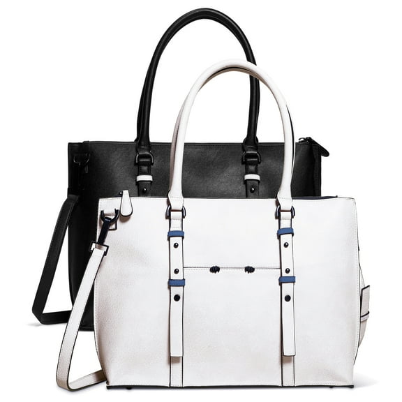 Ferwind Women's Westside Laptop Tote Peek-A-Boo Pocket Kitty Claws Hardware Blush