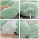 thumbnail image 2 of 2 Pcs Daisy Shaped Pillows, Plush Floor Cushion for Bedroom Sofa Chair Decor (15.7 inch, Green & White), 2 of 5