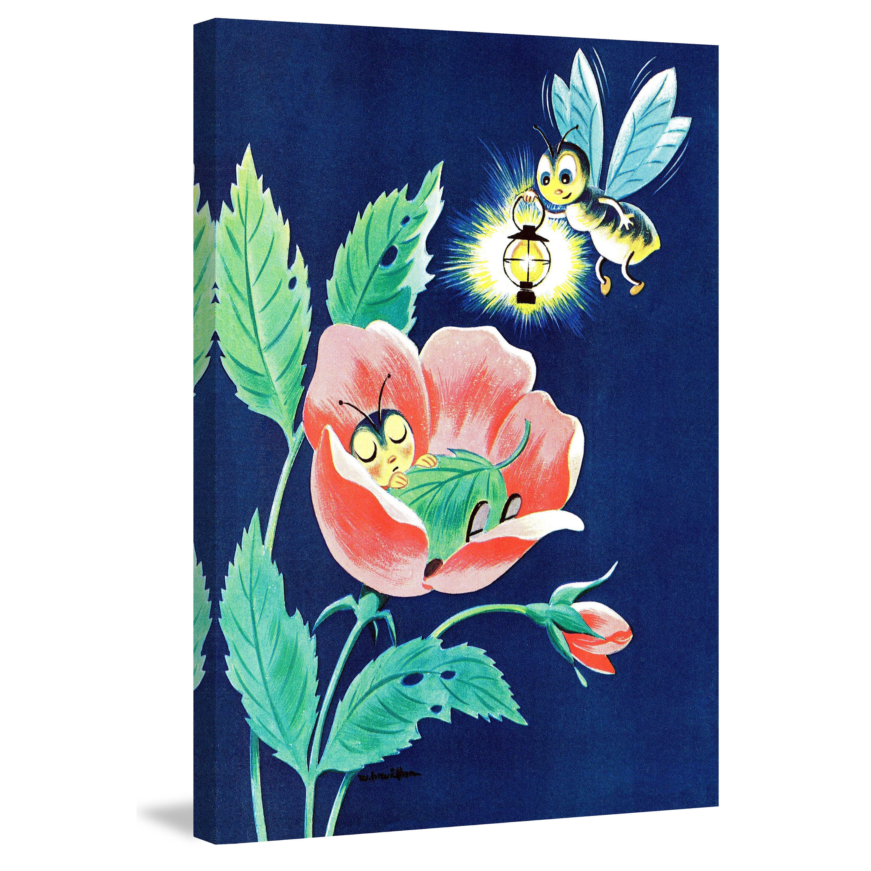 Marmont Hill "Sleeping Bug" by Curtis Painting Print on Canvas