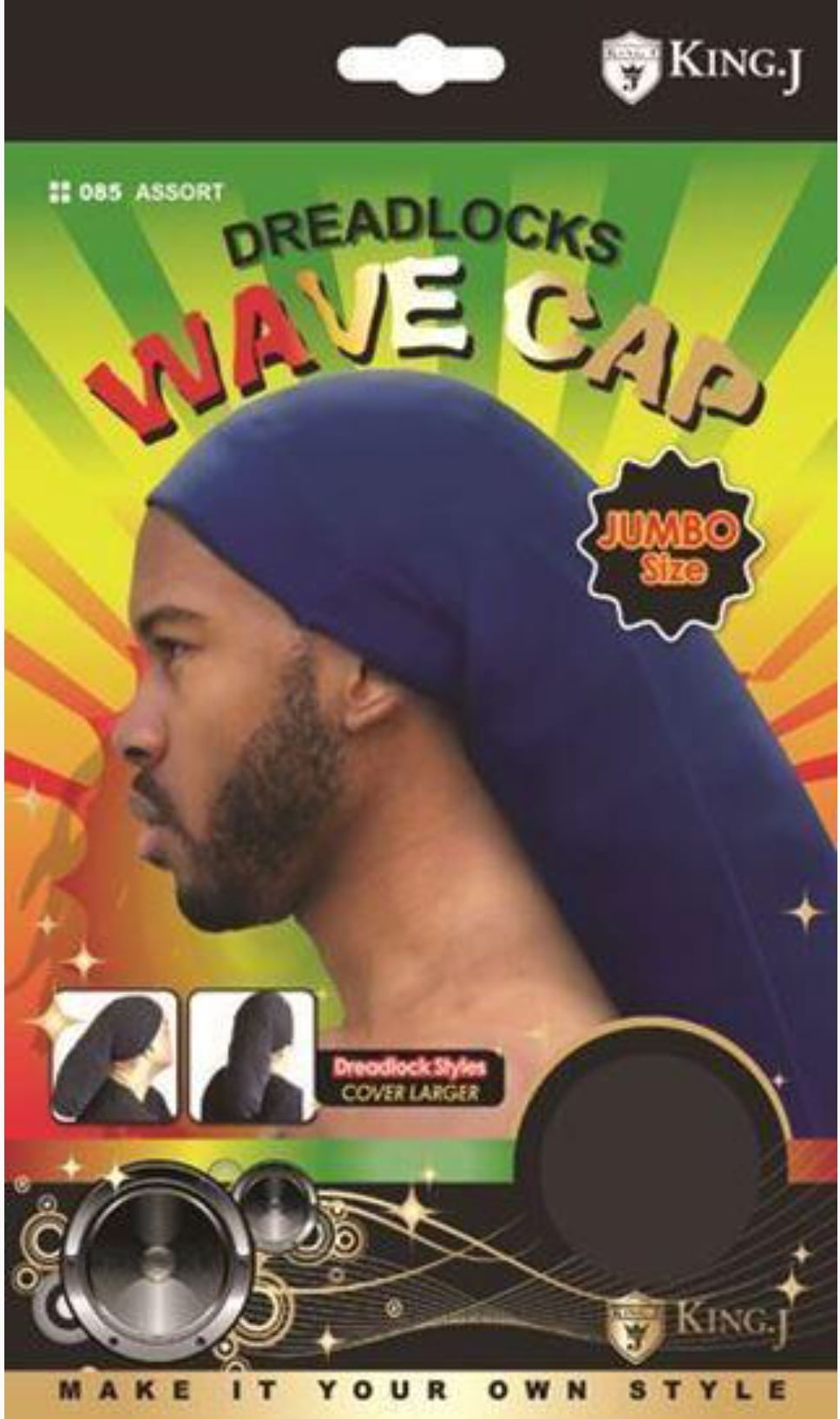 dreadlock wave cap