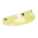 thumbnail image 3 of Visera de casco retro con 3 broches para casco 3/4, accesorios de repuesto directos. Amarillo transparente, 3 of 7