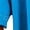 Blue, variant on Womens Color Block V Neck T Shirt Short Sleeve Loose Fit Casual Summer Tops Plus Size Blouses Orange