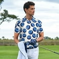 thumbnail image 3 of Polo Shirts for Men, Cute Sapphire Blueberry Cuteness Casual Mens Polo Shirts Short Sleeve Button Down Classic Mens Golf Polo Shirts, 3 of 7