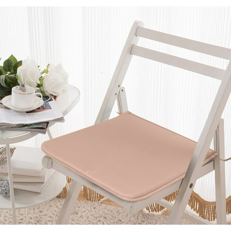 2PCS Chair Cushions Square Strap Garden Chair Pads Seat Cushion