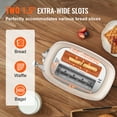 thumbnail image 2 of KFFKFF 2 Slice Stainless Steel Toaster Cancel Defrost Bagel with Removable Crumb, 2 of 9