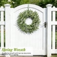 thumbnail image 4 of Scidweet Artificial Wreaths for Front Door, 20" Fake Eucalyptus Faux Spring Wreaths Farmhouse Window Wall Door Wedding Indoor Outdoor Spring Summer Home Decor, 4 of 7