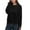 Black, variant on WTOBBY Women's Casual Solid Color Round Neck Long Sleeve Pullover Top, Fashion Blouse for Ladies Comfortable and Simple with Everyday Style,Army Green L