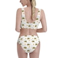 thumbnail image 3 of Picia Sea Turtle Basking in the Sun Women's High Waisted Bikini Scoop Neck Swimsuit Two Pieces Bathing Suit-, 3 of 8