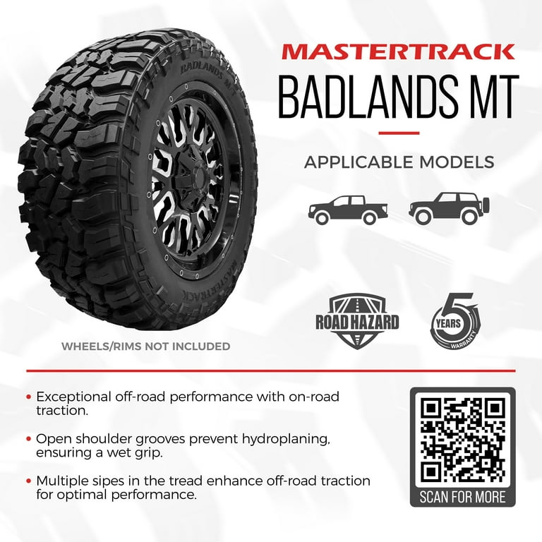 Mastertrack BADLANDS MT Mud Terrain 37X12.50R17LT 128Q 12PR