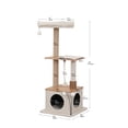thumbnail image 2 of Vibrant Life 4-Level 46" Multi-Functional Cat Tree with Condo, Perch & Sisal Post, Beige, 2 of 9