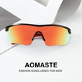 thumbnail image 6 of AOMASTE Kids Sunglasses Youth Baseball Sunglasses for Boys Girls 3-12 Polarized Sun Glasses UV400 Protection Sports Goggles, 6 of 7