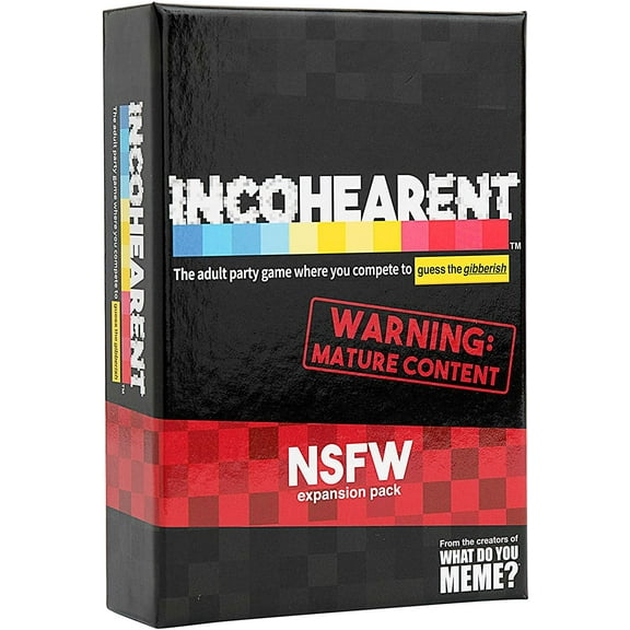 Incohearent nsfw expansion pack - Guess the Gibberish Adult Party Game by What Do You Meme?