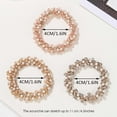 thumbnail image 3 of Dalrosia Rhinestone Hair Ties Champagne Pearl Ponytail Holder Hair Elastic BandsHair Scrunchies Hair Accessories for Women and Girls, 3 of 6