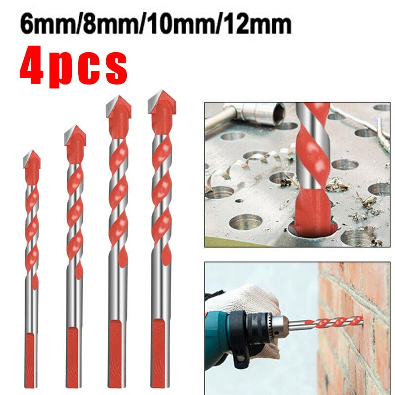 LNKOO Multifunctional 4 Piece Masonry Drill Bits Set,Ceramic Tile