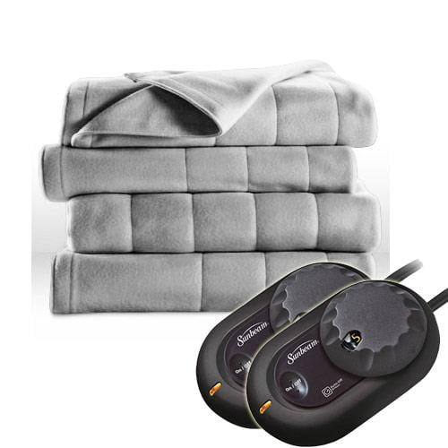 Sunbeam Electric Heated Fleece Blanket Royal Dreams Twin Full Queen