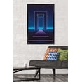 thumbnail image 2 of Geometric Neon Wall Poster, 22.375" x 34", Framed, 2 of 6