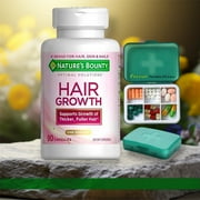 90 Capsules Suitable for Vegetarians Thicker Fuller Hair Growth Dietary supplement Nature's Bounty Optimal solutions