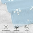 thumbnail image 4 of Snowflakes Pattern Set of 2 Pure Cotton Towels, 16'' x 28'', Highly Absorbent and Soft, 4 of 8