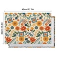 thumbnail image 5 of Pioneer Flower Floral Print Pattern Summer Placemats Table Placemats Set Of 6-Linen Kitchen Washable Placemats Table Mats 12x18 Inch Non-Slip Heat Resistant, 5 of 5