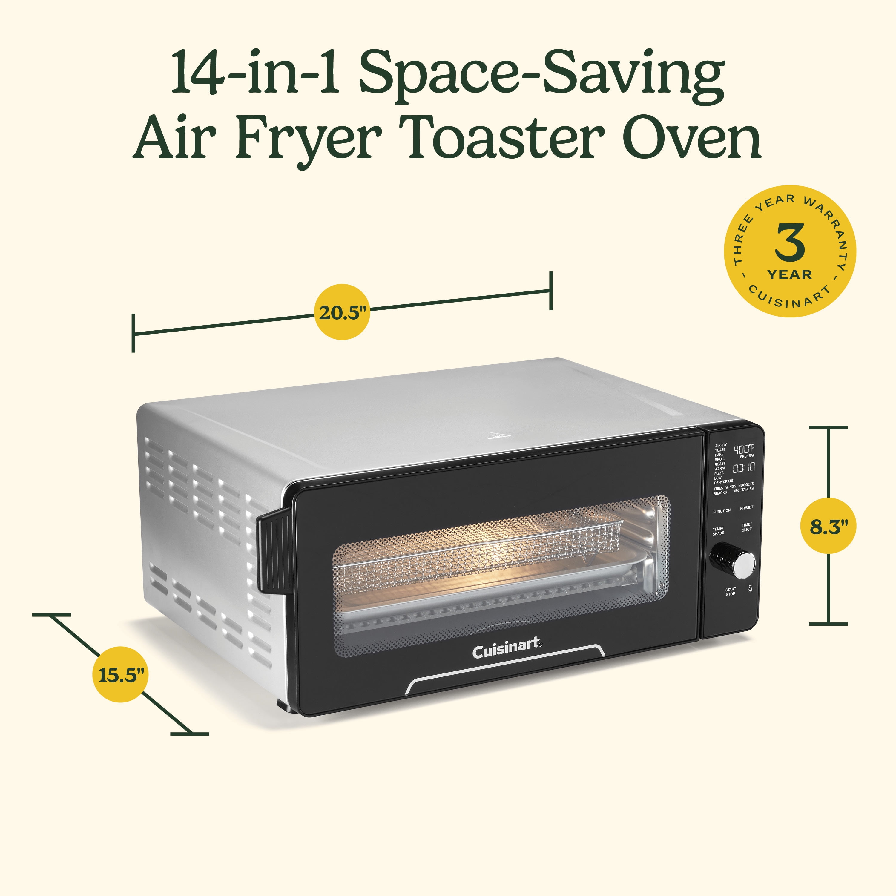 Cuisinart 14-in-1 Space-Saving Air Fryer Toaster Oven